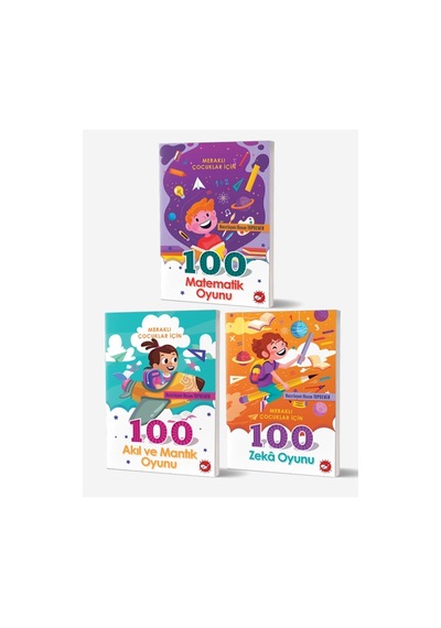 Meraklı Çocuklar Için 100 Oyun Bilgi Seti - 3 Kitap