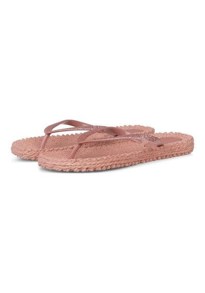 Ilse Jacobsen Misty Rose Cheerful01 - Pembe Simli Parmak Arası Terlik-6945 Pembe