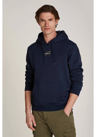 Tommy Jeans Pamuklu Regular Fit Kapüşonlu Sweat Erkek Sweat Dm0dm20507 C1g Lacivert