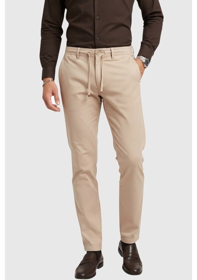 Deepsea Erkek Camel Esnek Kumaş Slim Fit Beli Lastikli Günlük Spor Pantolon 2601070 Deepsea Erkek Camel Esnek Kumaş Slim Fit Beli Lastikli Günlük Spor Pantolon 2601070