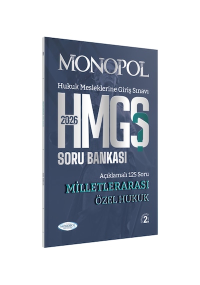 Hmgs Milletlerarası Özel Hukuk Soru Bankası Monopol Yayınları