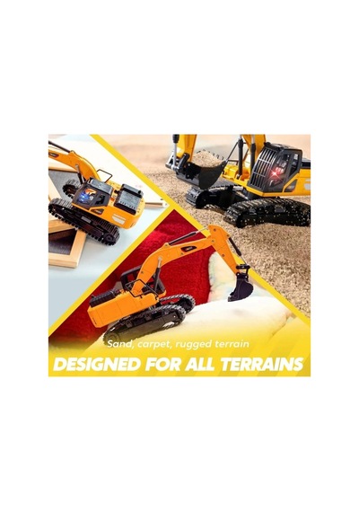 Uzaktan Kumandalı Şarjlı Işıklı 5 Kanallı Excavator Kepçe Dozer
