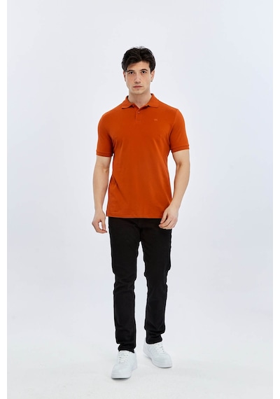 Süvari Slim Kiremit Erkek Polo Yaka T-shirt Ts1014000474