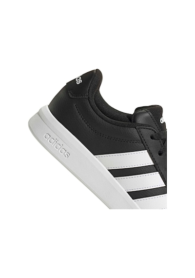Adidas Grand Court Base 3.0 Hq0095 Unisex Spor Ayakkabı SİYAH-BEYAZ