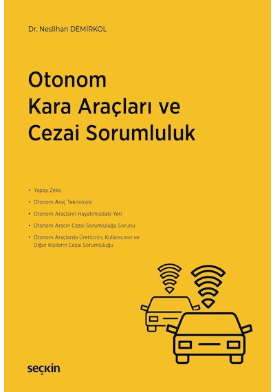 Otonom Kara Araçları Ve Cezai Sorumluluk Sku: Smgstka23ad2b48a