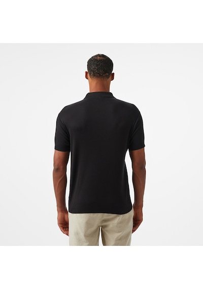 Nautica Erkek Siyah Classic Fit Polo Düz K55329t Siyah