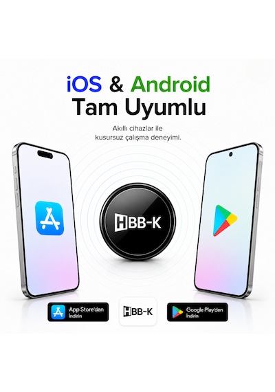Hapro Tag Apple Uyumlu iOS & Android Airtag Akıllı Gps Siyah Tekli Paket