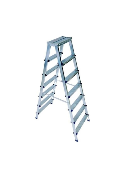 Sanplaza Saraylı Metal 7 Basamaklı Çift Çıkışlı Merdiven 1207 7+7