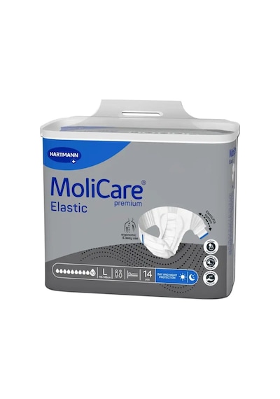 Molicare 10 Damla Belbantlı Hasta Bezi Large Büyük Boy 14 Adet L