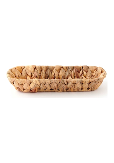 Tohanaa Hasır Oval Ekmek Sepeti - 28x6x5 Cm Çok Renkli