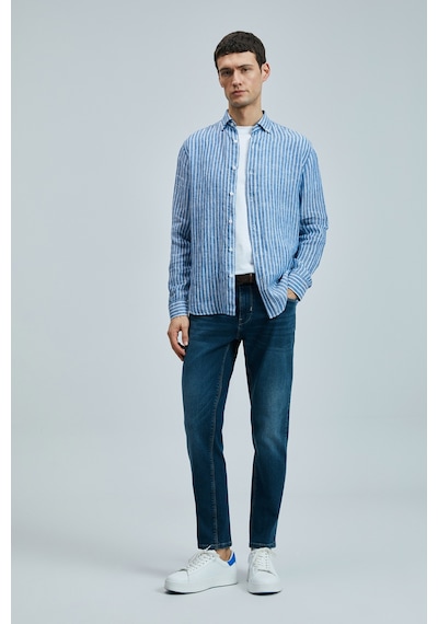 Lufian Fredıc Smart Jean Erkek Pantolon Slim Fit Mavi Mavi 111200198100300 Mavi