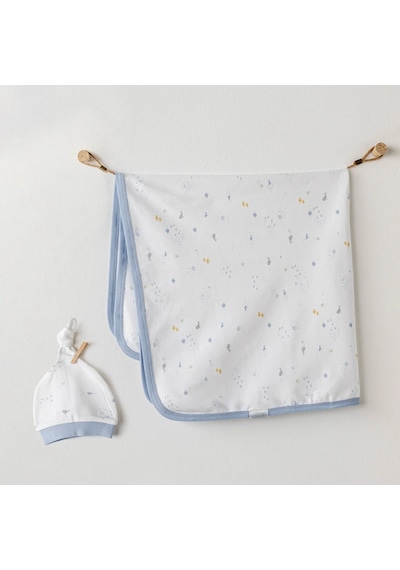 Erturkstore Ac25606 Battaniye Şapka Takım White Çok Renkli