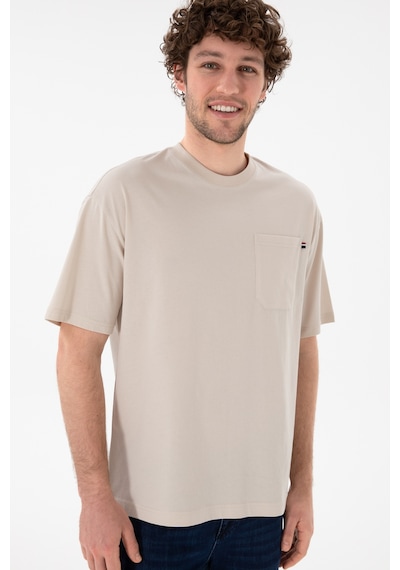 U.S. Polo Assn.  Erkek Comfort Fit Bisiklet Yaka Taş Tişört 50305990-VR049