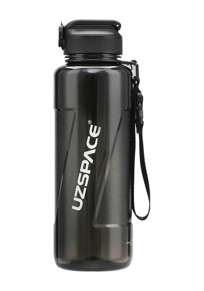 Ayrex Fiftyfifty Pipetli Mega Boy 1500ml Tritan Su Matarası Siyah Genel
