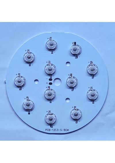 Rgb Yuvarlak 12 Li Power Led 95 Mm Led Bar Pcb