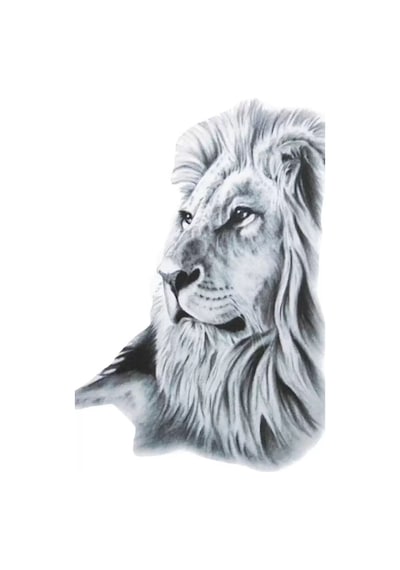 Caş Dekorasyon Aslan Desen Geçici Dövme Tattoo
