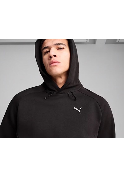 Puma Pumatech Relaxed Hoodie Erkek Günlük Sweatshirts 62968101 Siyah Siyah