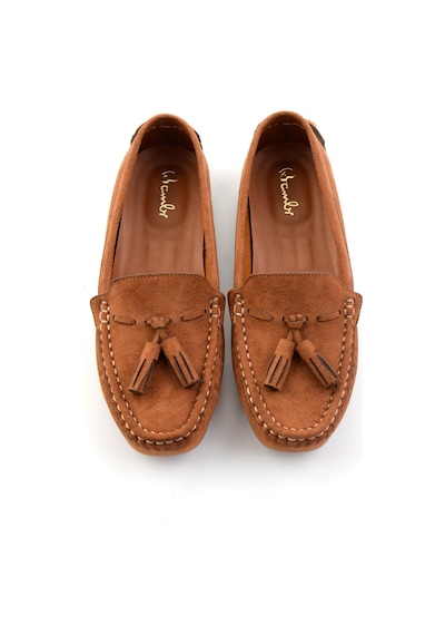 Bambi Taba Kadın Loafer Ayakkabı K01309000672 Taba