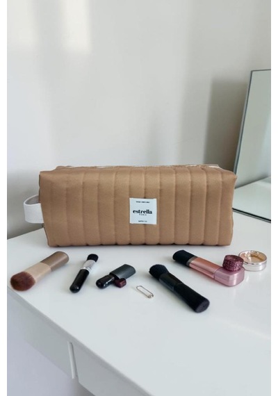 Estrella Paris Seul Dy-son Airwrap Ve Tüm Saç Şekillendiriciler İçin Xl Boy Çanta Seyahat Çantası Camel