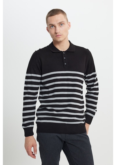 AC&Co / Altınyıldız Classics Erkek Sıyah-antrasıt Standart Fit Normal Kesim Polo Yaka Çizgili Triko Kazak Siyah - Antrasit AC&Co / Altınyıldız Classics Erkek Sıyah-antrasıt Standart Fit Normal Kesim Polo Yaka Çizgili Triko Kazak Siyah - Antrasit