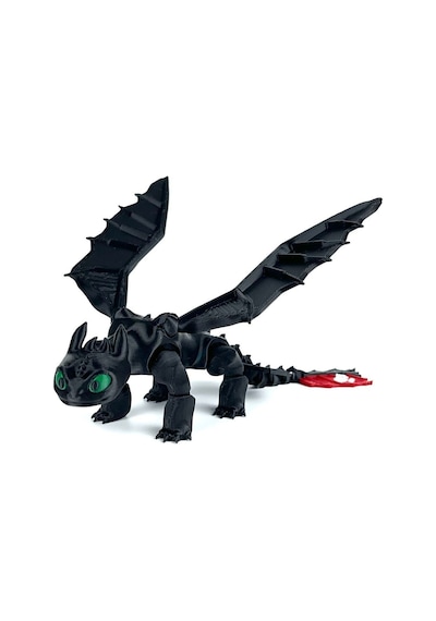 Dişsiz Toothless Ejderhanı Nasıl Eğitirsin Hareketli Figürü - 20 Cm 1 Adet Siyah Hayatvesanat
