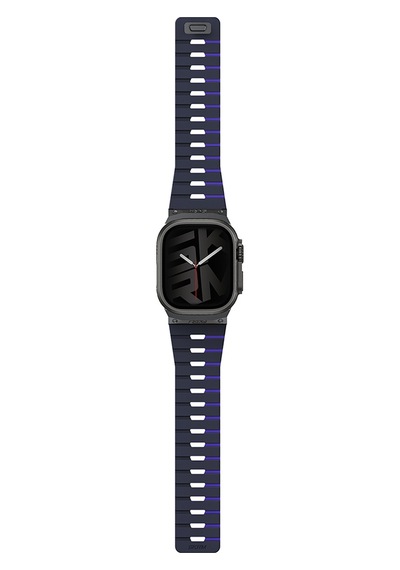 Watch 44mm Skinarma Gemini Serisi Tpu Magnetik Silikon Kordon Lacivert