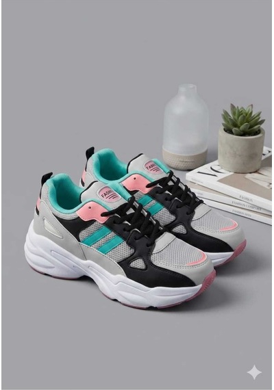 Mcdark Kadın Beyaz Yeşil Sararmaz Taban Sneaker Ayakkabı Beyaz - Yeşil