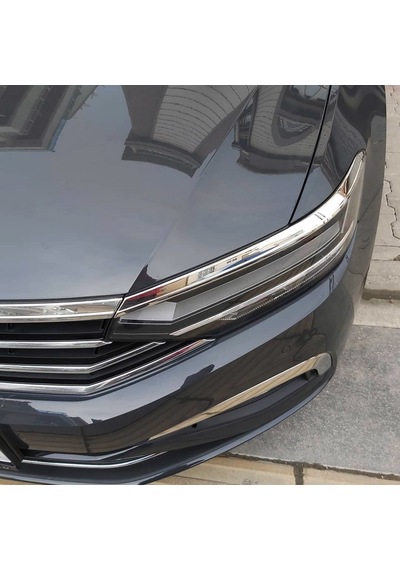 S-Dizayn  Volkswagen Passat B8.5 Krom Sis Farı Çerçevesi 2 Parça 2019 ve Üz