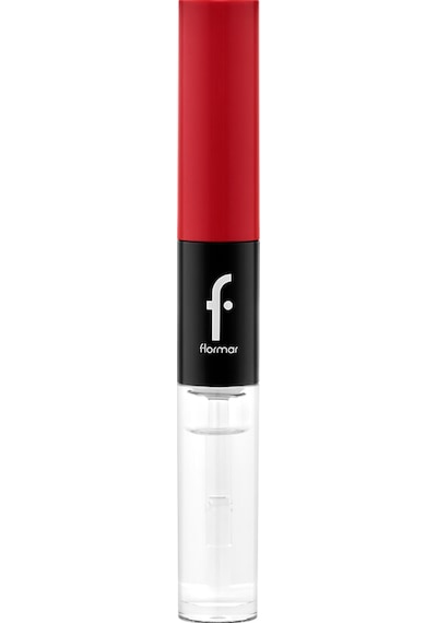 Flormar Duoglam Yüksek Pigmentli Kremsi Likit Ruj & Ultra Kalıcı Dudak Parlatıcısı 007 Red Laugh
