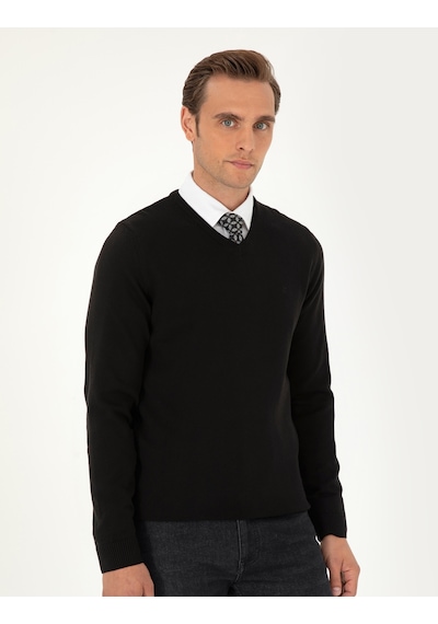 Pierre Cardin Erkek Siyah Kazak /triko 50296583-vr046 Siyah