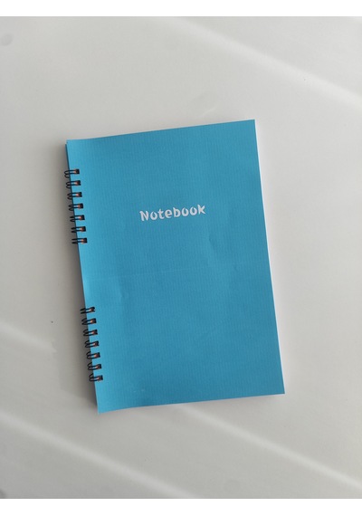 Çizgili Defter, Okul Defteri, Not Defteri, Spiralli Ajanda Boy, A5 Boy Defter Mavi