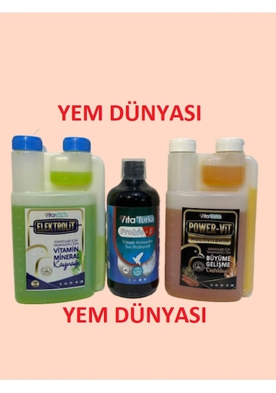 Vita Turka Süper 3 Lü - Power Vit-elektrolit-probio S 500 Ml