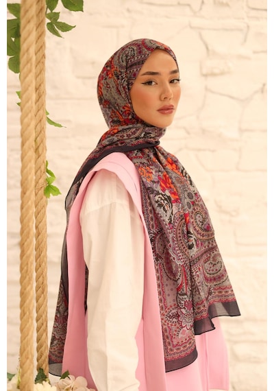 Silk Home Nariya Şal 90001-37 Fuşya