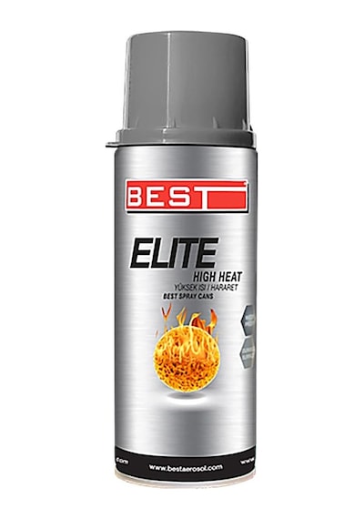Best Elite 600C Isıya Dayanıklı Gümüş Sprey Boya 400 ML
