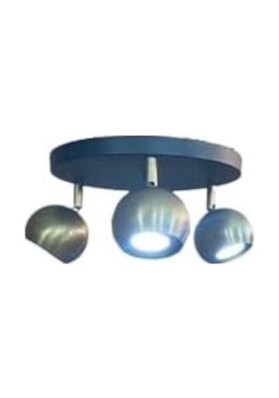 Metal Modern 3 Lü Eskitme Kaplama Siyah Led Spot 180 Derece Hareketli Avize Günışığı Ampullü Diğer