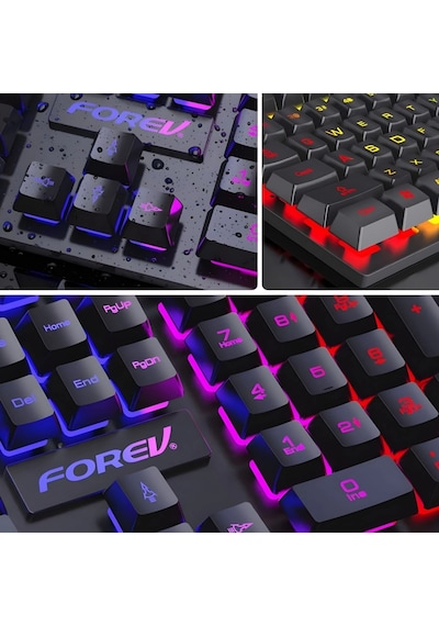 Shopytech Rgb Aydınlatmalı 104 Tuş Gaming Klavye Usb 2.0 Mekanik Tuş Hissi Fn Kısayolları