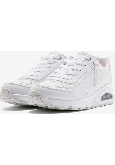 Skechers Uno Gen1 - Zip And Stride Büyük Kız Çocuk Beyaz Sneakers 310554l Wht Beyaz