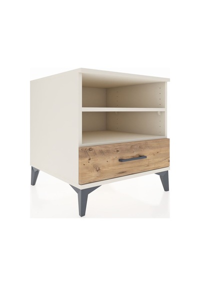 Kronos Komodin 2 Raflı Tek Çekmeceli 60x59x64 Aytaşı-çam Aytaşı