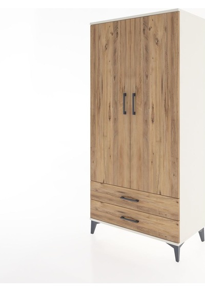 Hyperion Dolap Tek Raflı 2 Çekmeceli Tek Askılı 88x44x182 Ayt... Aytaşı
