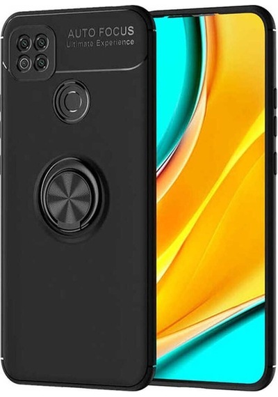 Xiaomi Redmi 9c Kılıf Zore Ravel Silikon Kapak Siyah