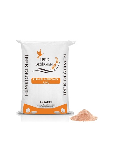 Glutensiz Kırmızı Mercimek Unu, 5 Kg, Büyük Boy, Saf