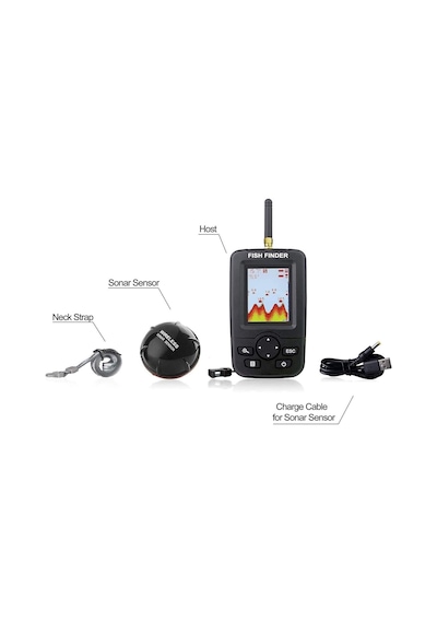 Wireless Balık Bulucu Akıllı Sonar Teknolojisi Lcd Ekranlı Kablosuz Balık Tespit Cihazı