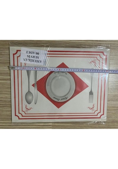 500 Adet Amerikan Servis Kağıdı Seti Büyük Boy 30x40 Cm Hijyenik Tepsi Altlığı Ve Sunum Kağıdı Beyaz Çok Renkli