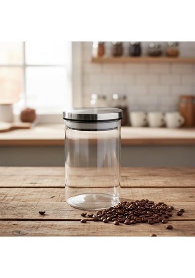 Deconox 450ml Vakumlu Metal Kapaklı Borosilikat Cam Kavanoz 8.5cm 12cm 1 Adet Sku: Smg8690010236999 Açık Gri