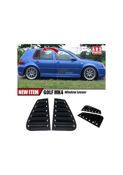 Volkswagen Golf 4 Kelebek Cam Vizörü Piano Black