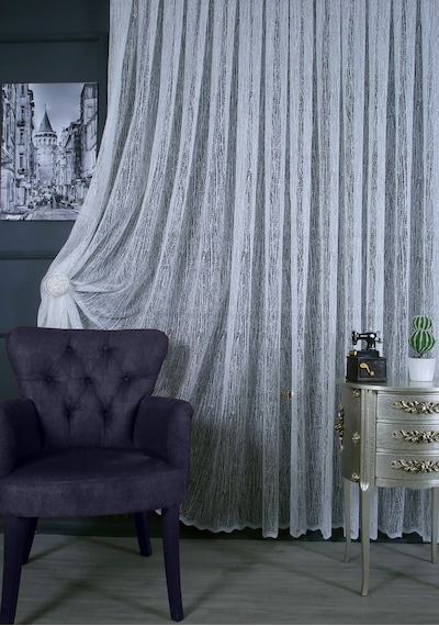 Evdepo Home Kullanıma Hazır Tül Perde (547302008)
