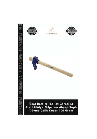 Özel Üretim Tadilat Gereci El Aleti Atölye Ekipmanı Ahşap Saplı Dövme Çelik Keser 400 Gram