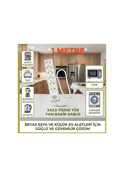 Vikomulti-let 6 Lı Anahtarlı Çocuk Korumali 3x2.5 % Yüz Tam Bakır Ttr Kablolu Uzatma Seyyar Markanin Özel Üretimi Tse Fişli Bakir Kablolu 1 Metre - 894975621 1 Metre - 894975621 8 - 10 M Vikomulti-let 6 Lı Anahtarlı Çocuk Korumali 3x2.5 % Yüz Tam Bakır Ttr Kablolu Uzatma Seyyar Markanin Özel Üretimi Tse Fişli Bakir Kablolu 1 Metre - 894975621 1 Metre - 894975621 8 - 10 M