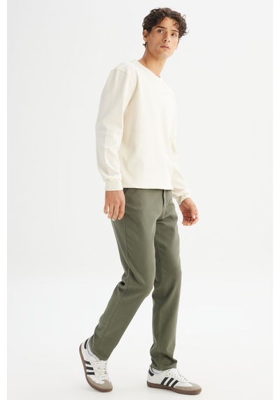 Lee Pamuklu Esnek Erkek Chino Pantolon Lm0400001801 Haki