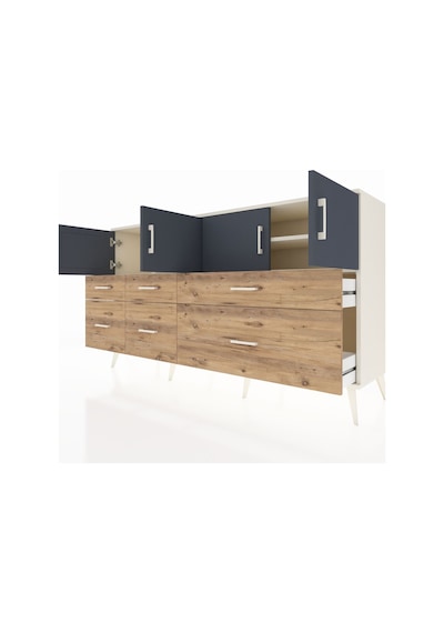 Hyperion Konsol 4 Raflı 6 Çekmeceli 4 Kapaklı 176x44x99 Aytaşı-an Aytaşı-antrasit/çam Hyperion Konsol 4 Raflı 6 Çekmeceli 4 Kapaklı 176x44x99 Aytaşı-an Aytaşı-antrasit/çam